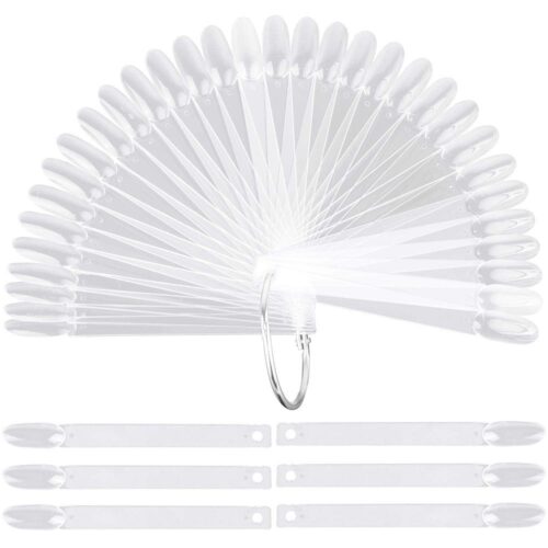 Set 50 tipsuri  transparente pe inel
