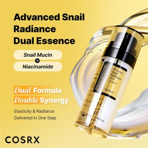 Advanced Snail Radiance Dual Essence, tratament pentru ten, 80 ml