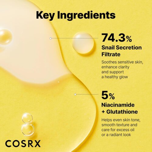 Advanced Snail Radiance Dual Essence, tratament pentru ten, 80 ml