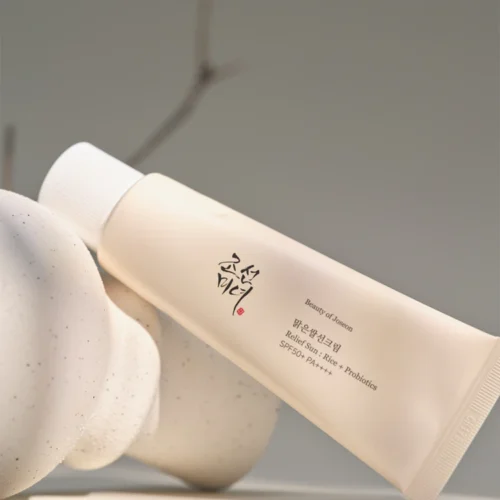Crema pentru protectie solara cu SPF50, extract de orez si probiotice, 50ml