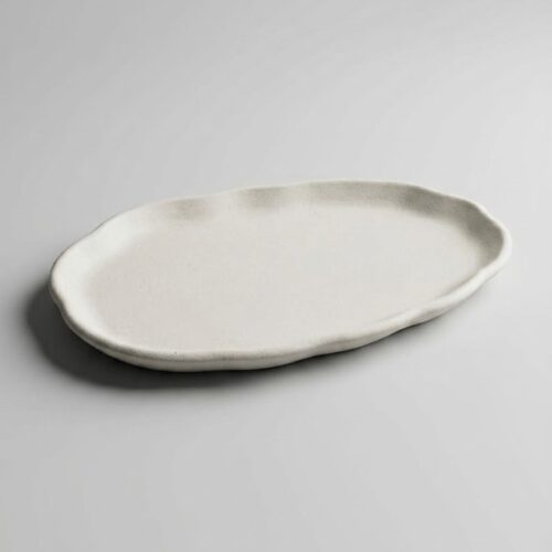 Tavă Decorativă din Ciment ONDULAT – Design Japandi Minimalist